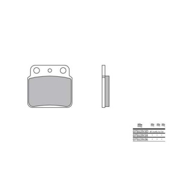 Plaquettes de frein sinter BREMBO 07SU29SD