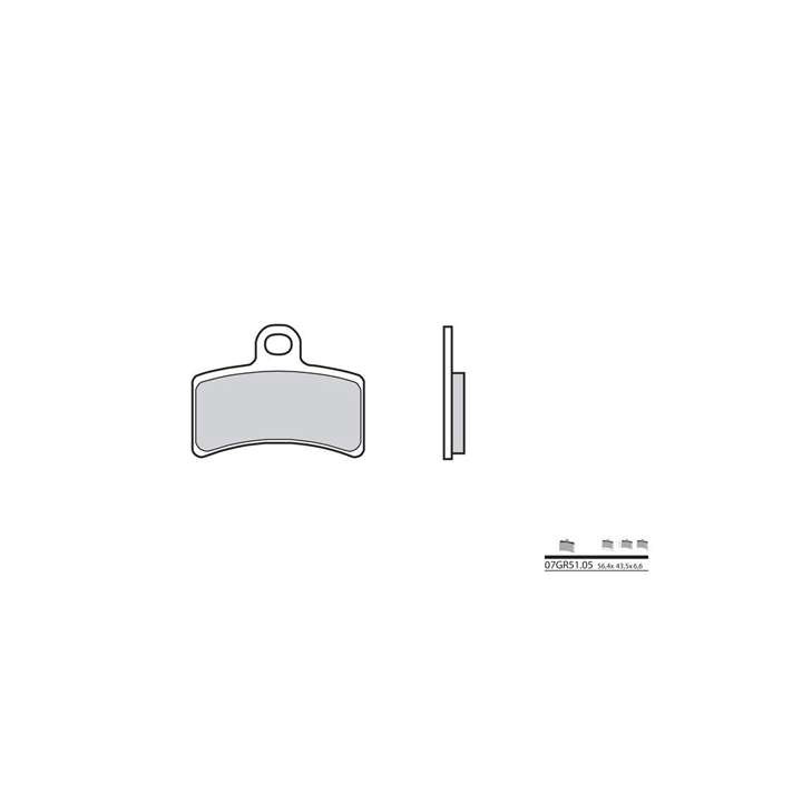 BREMBO organic brake pads 07GR5105
