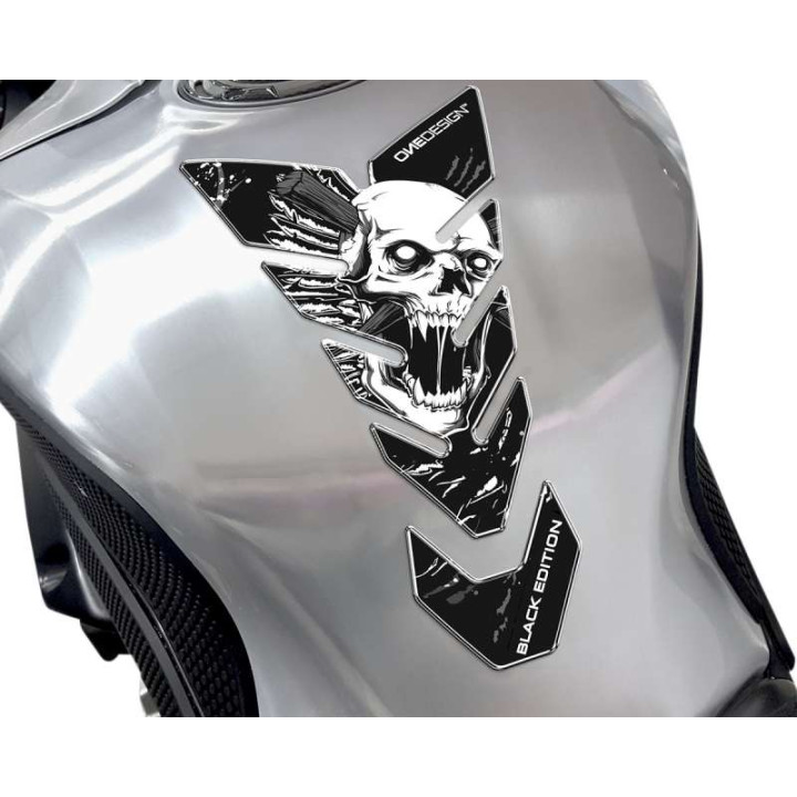 Protection de réservoir moto OneDesign BLACK ED. SKULL CGBE8P