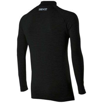 Maillot thermique moto SIXS TS13 MERINOS BLACK