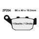Nissin 2P204NS semi-metal brake pads