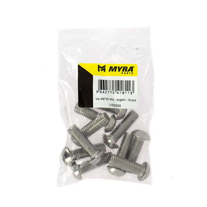 Vis BTR inox (x10) M8x25mm MYRA