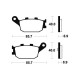 Plaquettes de frein métal fritté BENDIX MR253