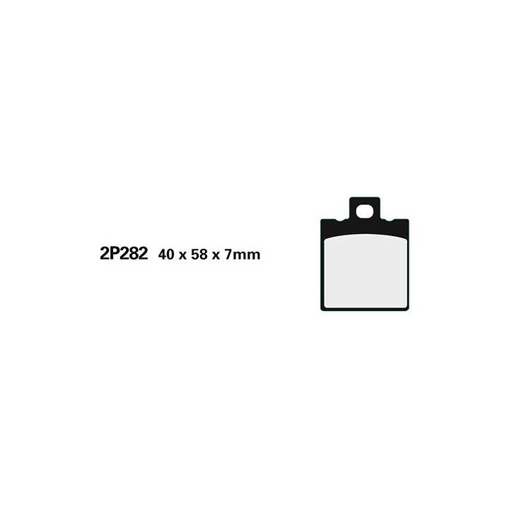 Semi-metal brake pads Nissin 2P-282NS