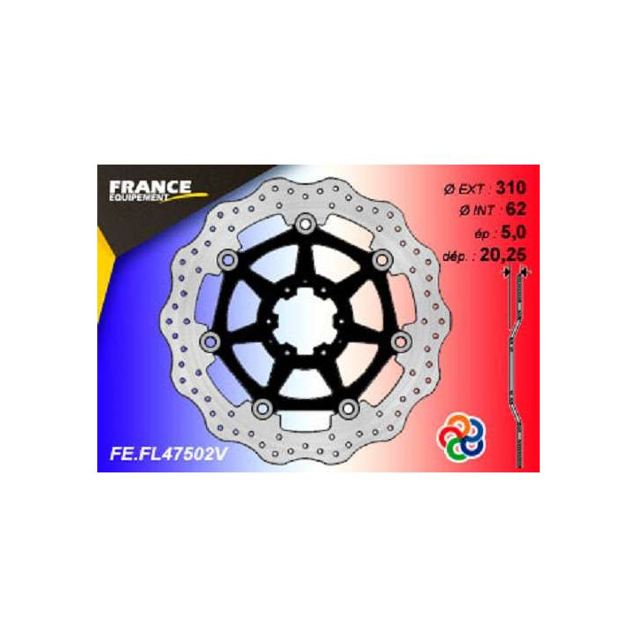 Kit freinage avant FE disques pétales + plaquettes AP Racing Honda CRF1000L