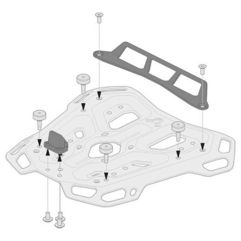 Kit d'adaptation SW-Motech ADVENTURE pour Top case Givi/Kappa MONOLOCK