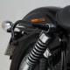 Sacoches cavalières SW-Motech LEGEND GEAR LC2 Black Ed. + écarteurs SLC Harley DYNA WIDE GLIDE