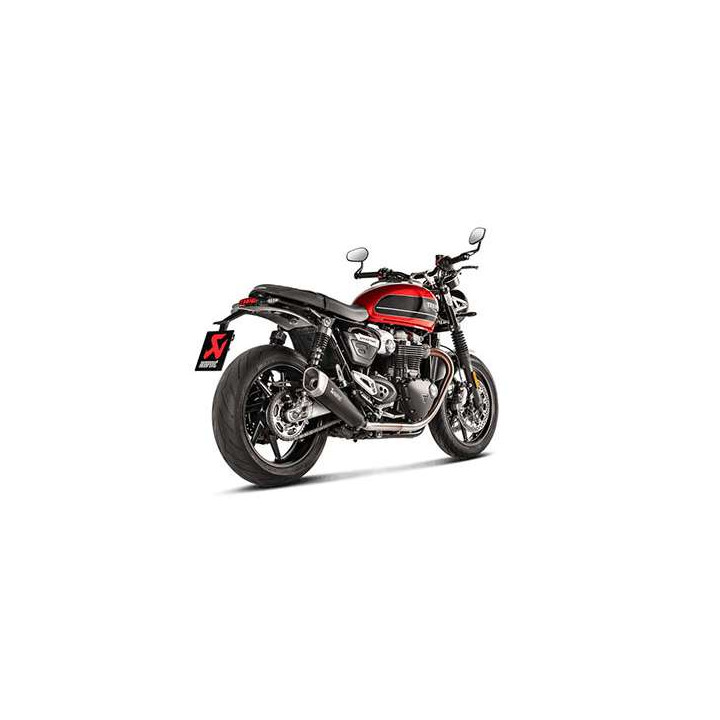 Silencieux homologué Akrapovic Titane Triumph THRUXTON / SPEED TWIN 1200