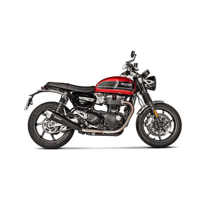 Silencieux homologué Akrapovic Titane Triumph THRUXTON / SPEED TWIN 1200