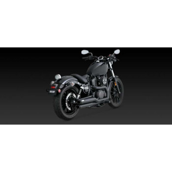 Ligne complète Vance & Hines TWIN SLASH noir (48531) Yamaha XV950 /R