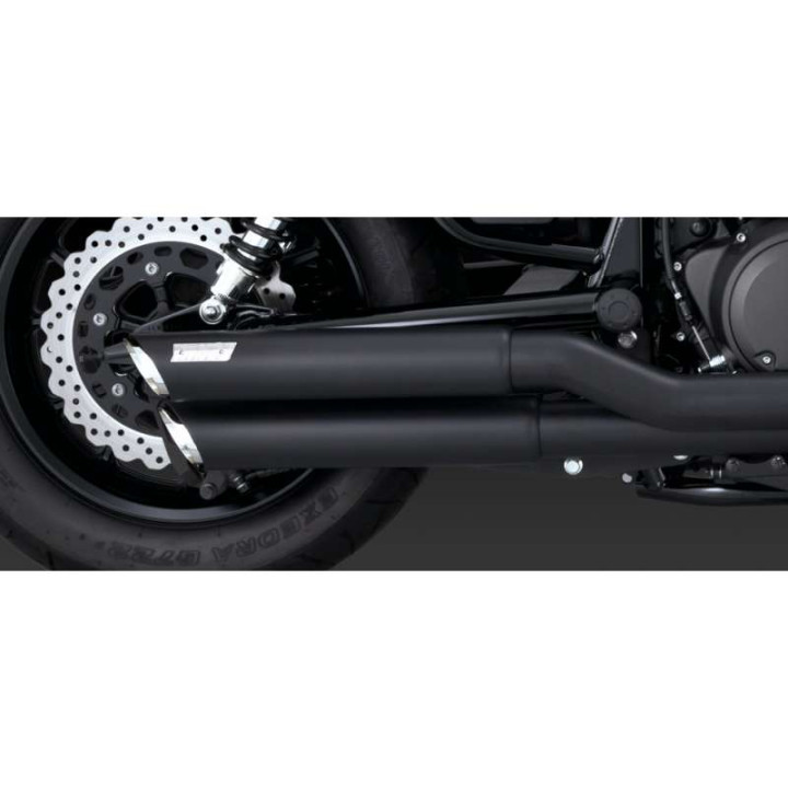 Ligne complète Vance & Hines TWIN SLASH noir (48531) Yamaha XV950 /R