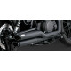 Ligne complète Vance & Hines TWIN SLASH noir (48531) Yamaha XV950 /R