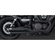 Ligne complète Vance & Hines TWIN SLASH noir (48531) Yamaha XV950 /R