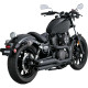Ligne complète Vance & Hines TWIN SLASH noir (48531) Yamaha XV950 /R