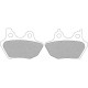 Plaquettes de frein organique Drag Spec FAD400V Harley BIG TWINS 00-07 V-ROD 02-05