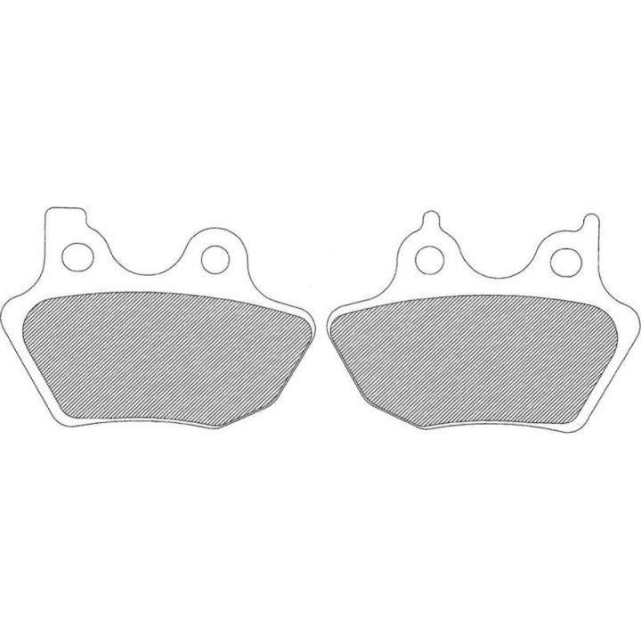 Plaquettes de frein organique Drag Spec FAD400V Harley BIG TWINS 00-07 V-ROD 02-05