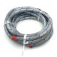 Gasoline hose metal braided/blue wire 6x10,5mm - 5M