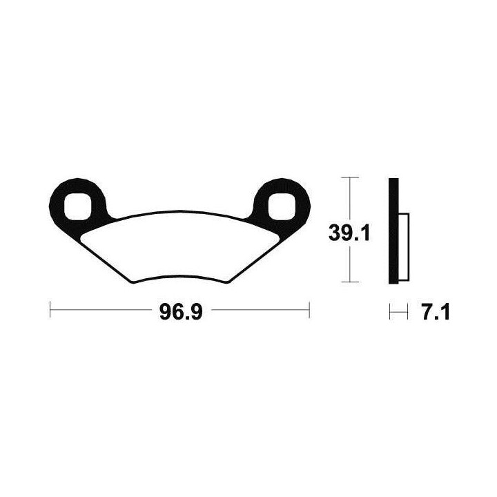 Brake plates metal fried Tecnium MOA142