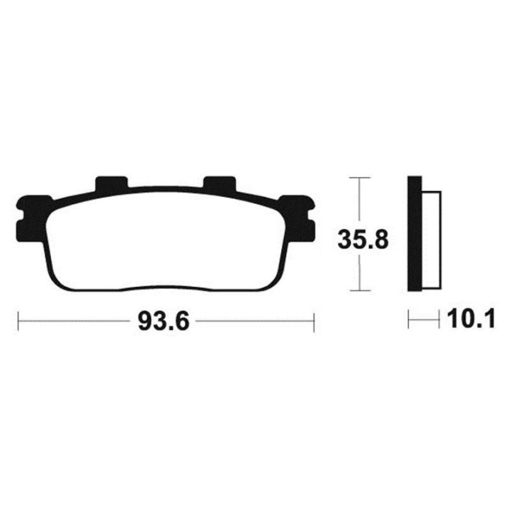 Tecnium ME347 organic brake pads
