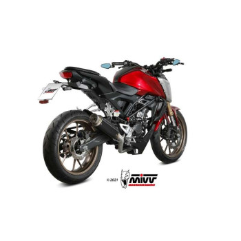 Ligne complète Mivv GP PRO Inox noir (H.077.LXBP) Honda CB125R Neo Sports Café 21-