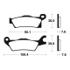 Brake plates metal fried Tecnium MO411
