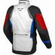 Veste moto Macna RANCHER Gris/Bleu/Rouge