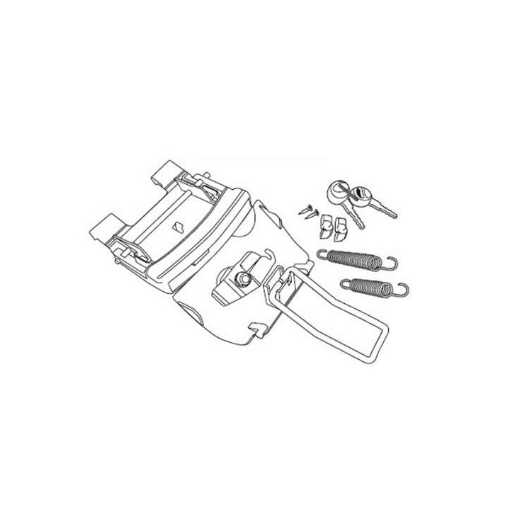Serrure complète Shad D1B46MAR pour top case SH46 Serrure complète Shad D1B46MAR pour top case SH46