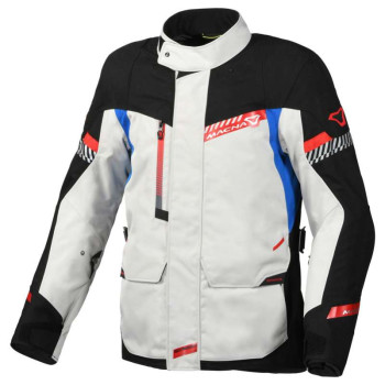 Veste moto Macna ASPIRE Gris/Noir/Bleu