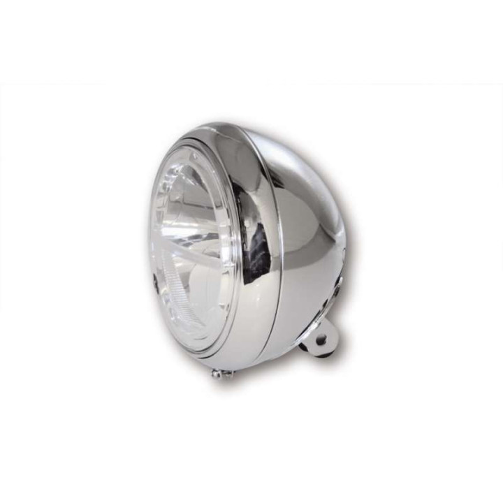 7-inch LED motorcycle headlight HIGHSIDER VOYAGE CHROME (bottom mount)