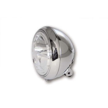 7-inch LED motorcycle headlight HIGHSIDER VOYAGE CHROME (bottom mount)