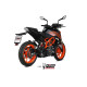 Silencieux Homologué Mivv X-M1 Inox noir (KT.025.LC4B) KTM Duke 125/390 21-