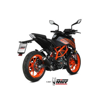 Silencieux Homologué Mivv X-M1 Inox noir (KT.025.LC4B) KTM Duke 125/390 21-