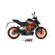 Silencieux Homologué Mivv X-M1 Inox noir (KT.025.LC4B) KTM Duke 125/390 21-