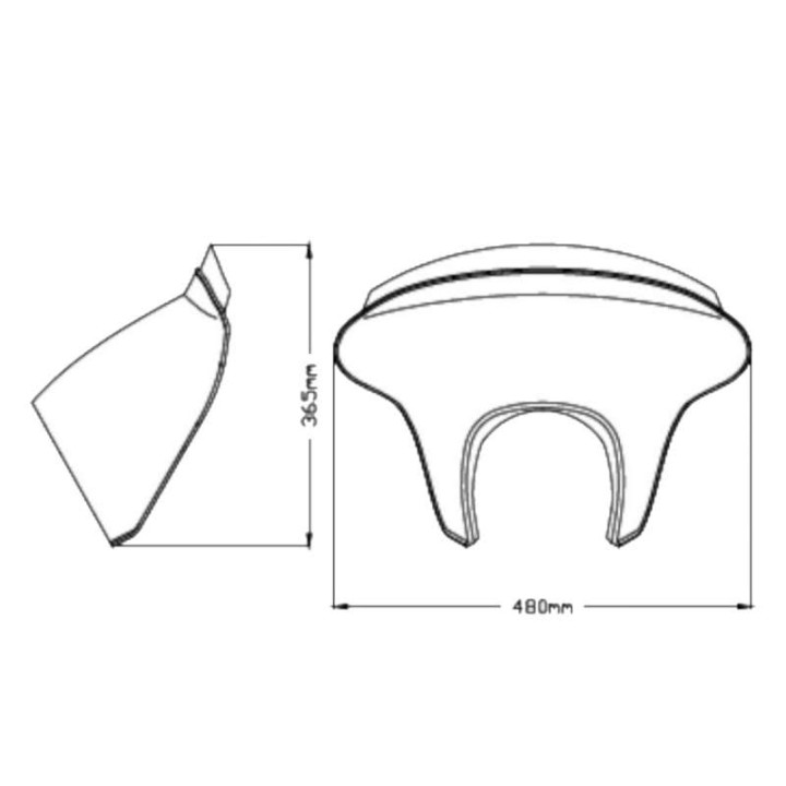 Pare-brise Puig BATWING SML SPORT (21059) CMX500 REBEL
