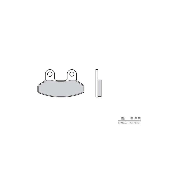 Ceramic Brake Pads BREMBO 07062CC