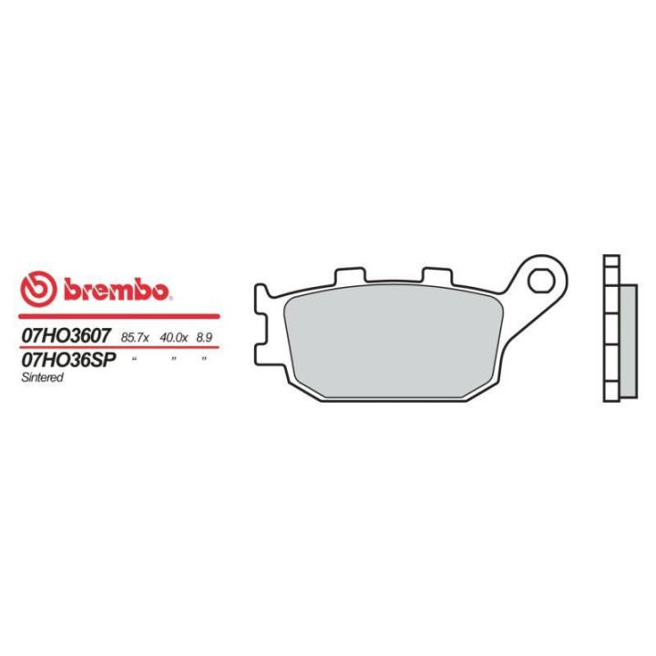 Brembo sinter brake pads 07HO36SP