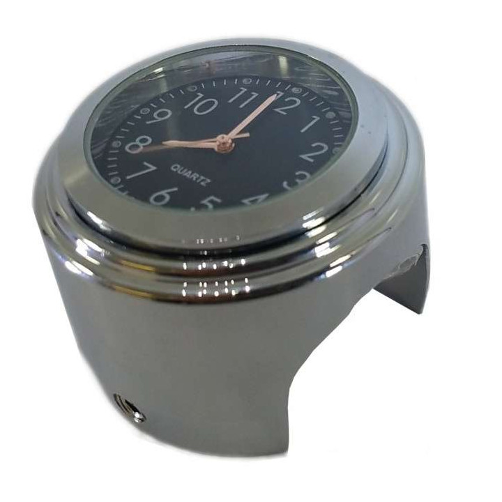 Brazoline Chrome analog handlebar watch