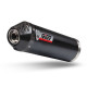 Ligne complète Mivv OVAL Inox noir (O.009.LVC) Kymco AK550