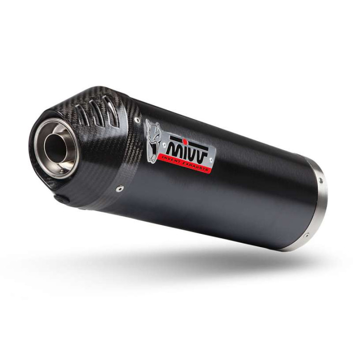 Ligne complète Mivv OVAL Inox noir (O.009.LVC) Kymco AK550