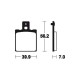 Brake pads motorcycle metal fried Bendix MR19