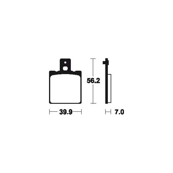 Brake pads motorcycle metal fried Bendix MR19