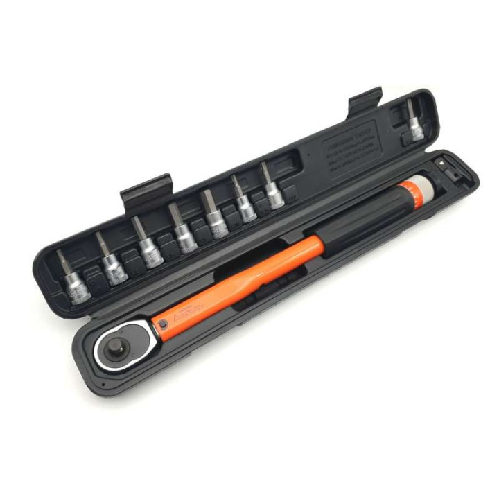 Coffret clé dynamométrique BRAZOLINE 12-60Nm (10 pièces)