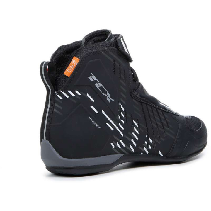 Baskets moto TCX R04D WP Noir/Blanc