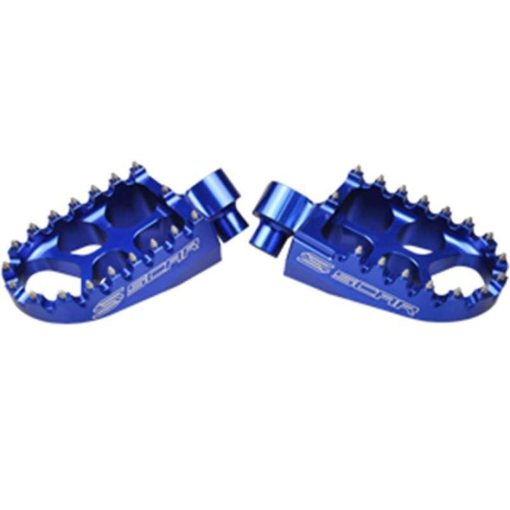 Repose-pieds cross SCAR EVOLUTION Bleu Yamaha YZ/YZF et WR/WRF