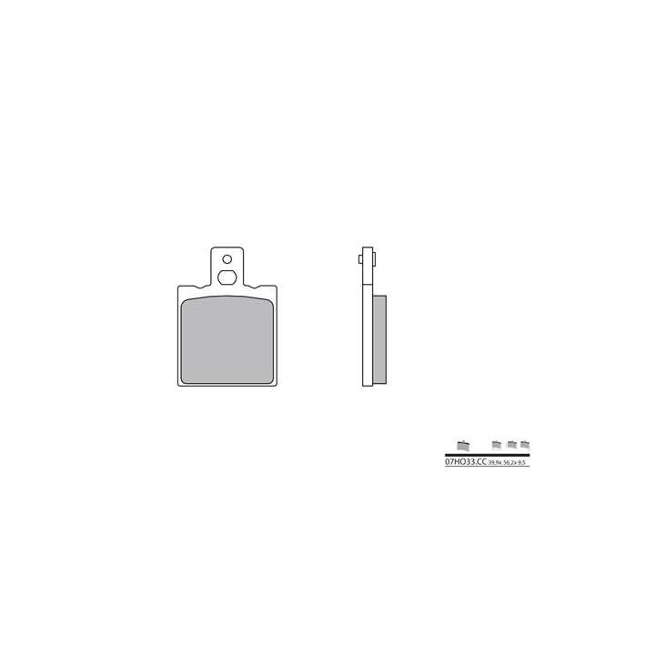 BREMBO organic brake pads 07HO33CC