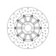 Rear brake disc Brembo Série Oro 68B407D3 BMW K100/K1100LT