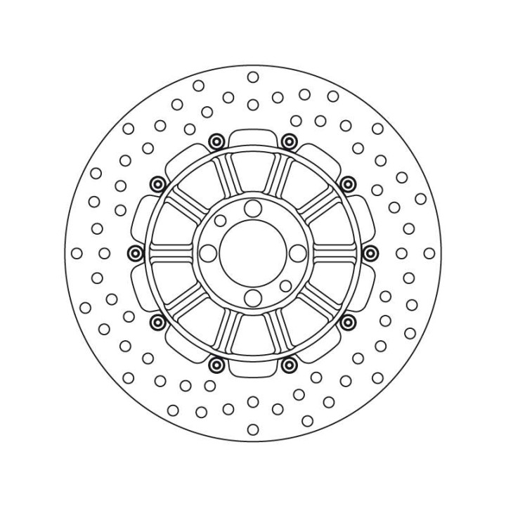 Rear brake disc Brembo Série Oro 68B407D3 BMW K100/K1100LT