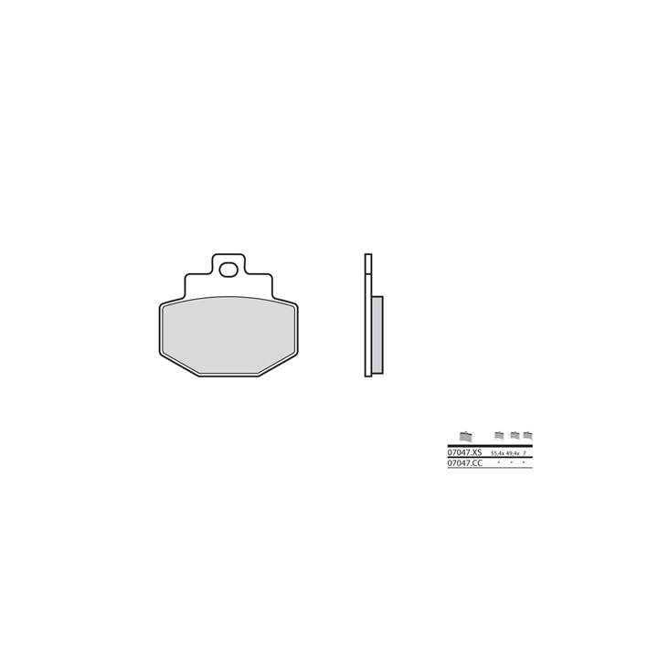 Ceramic Brake Pads BREMBO 07047CC