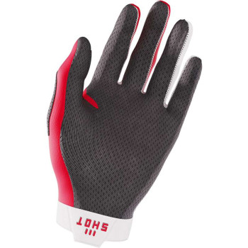 Gants moto cross Shot LITE RED