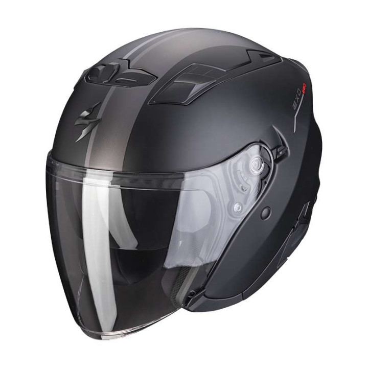 Casque moto Scorpion EXO-230 SR Noir mat / Argent
